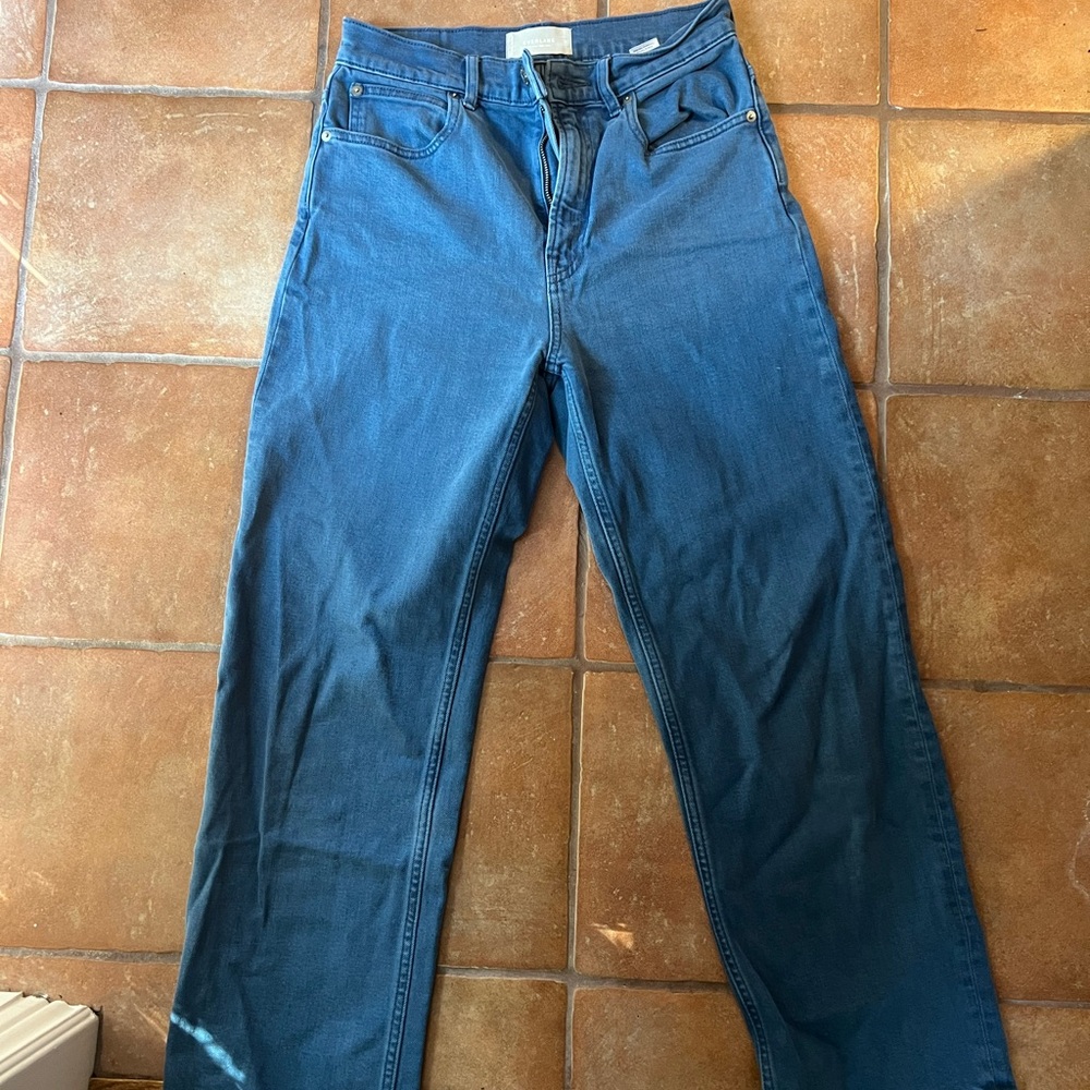 Everlane Women's High Rise Jeans in Blue